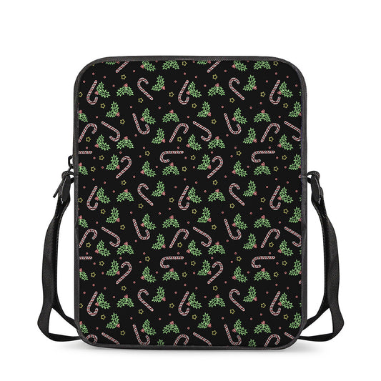 Lights Christmas Pattern Print Rectangular Crossbody Bag