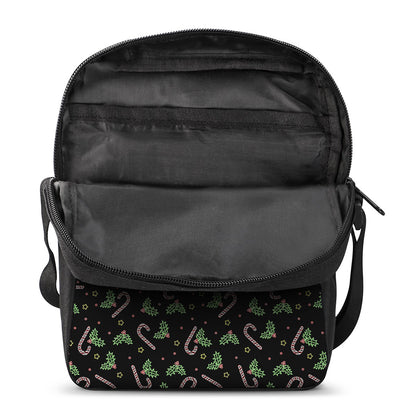 Lights Christmas Pattern Print Rectangular Crossbody Bag