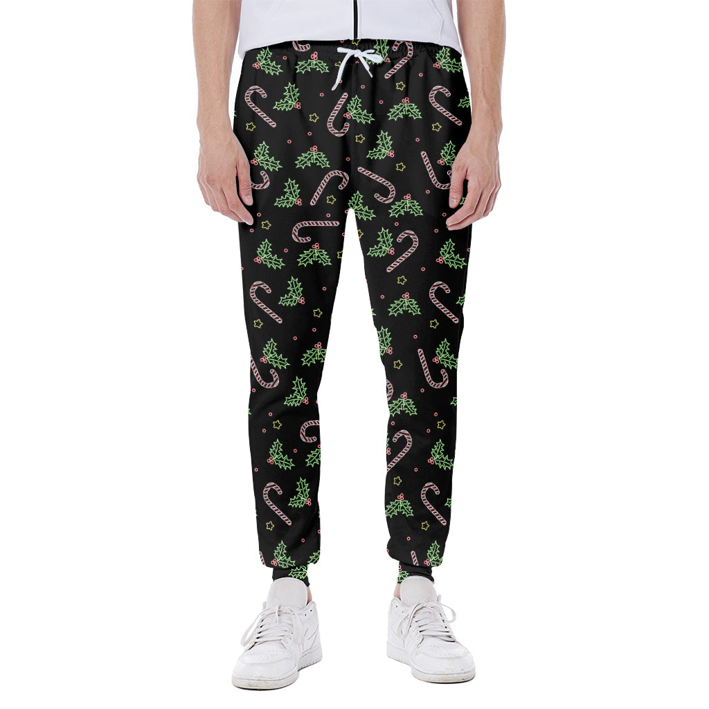 Lights Christmas Pattern Print Scuba Joggers