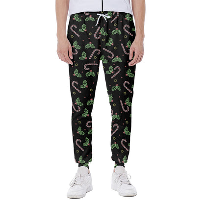 Lights Christmas Pattern Print Scuba Joggers