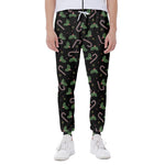 Lights Christmas Pattern Print Scuba Joggers