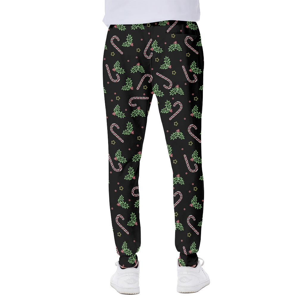 Lights Christmas Pattern Print Scuba Joggers