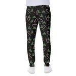 Lights Christmas Pattern Print Scuba Joggers