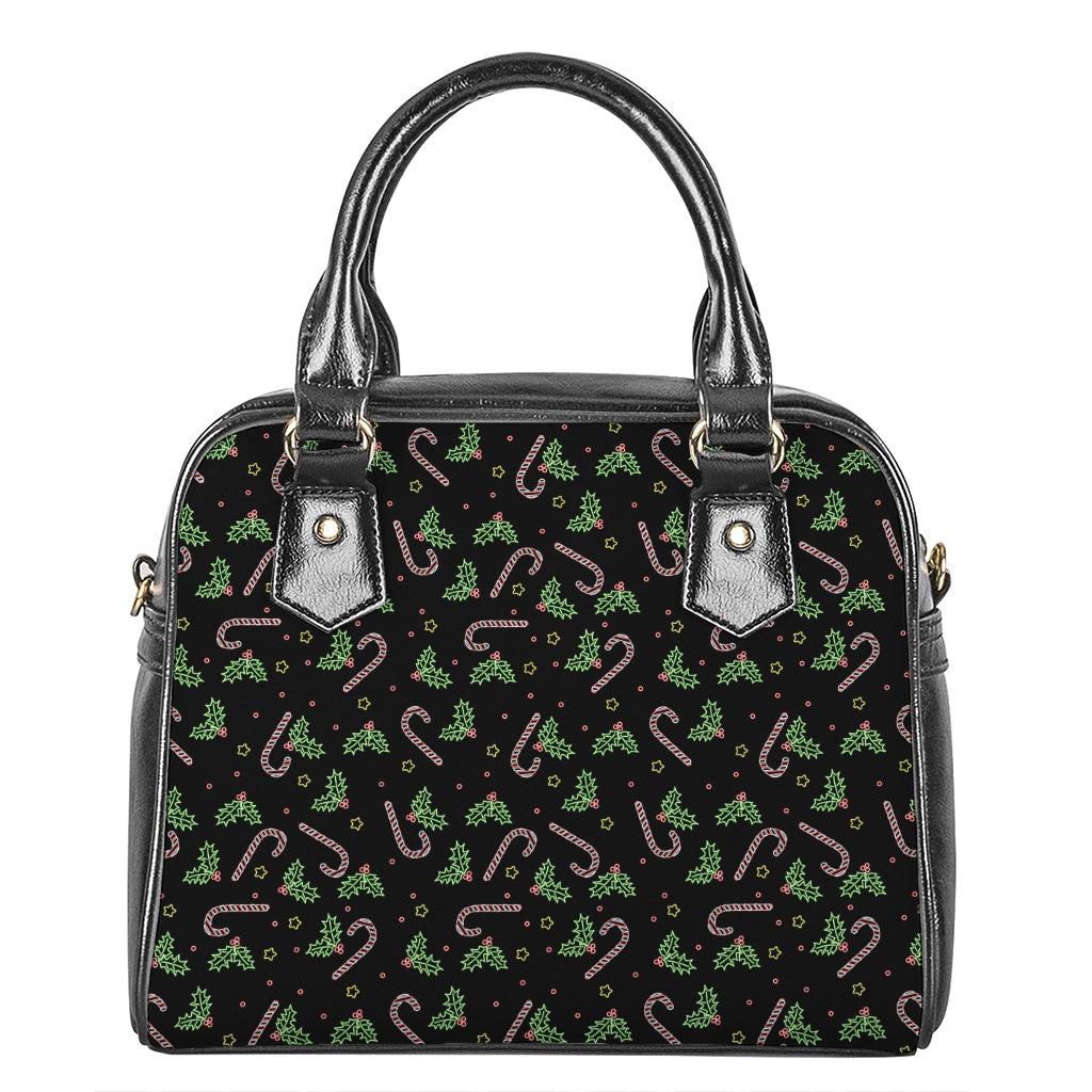 Lights Christmas Pattern Print Shoulder Handbag