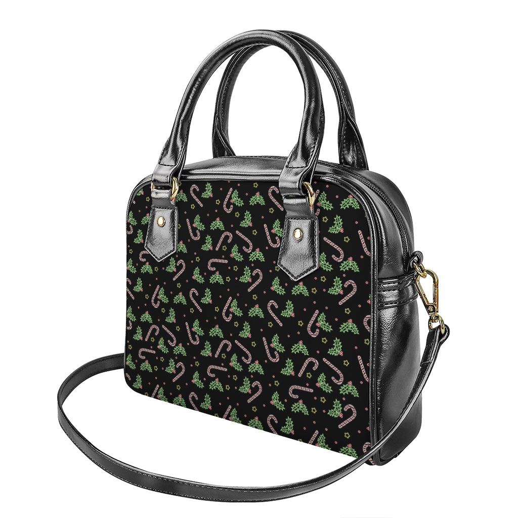 Lights Christmas Pattern Print Shoulder Handbag