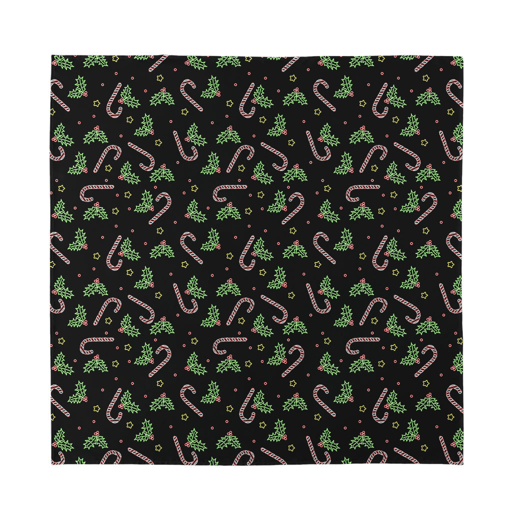 Lights Christmas Pattern Print Silk Bandana