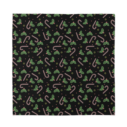 Lights Christmas Pattern Print Silk Bandana