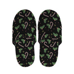 Lights Christmas Pattern Print Slippers