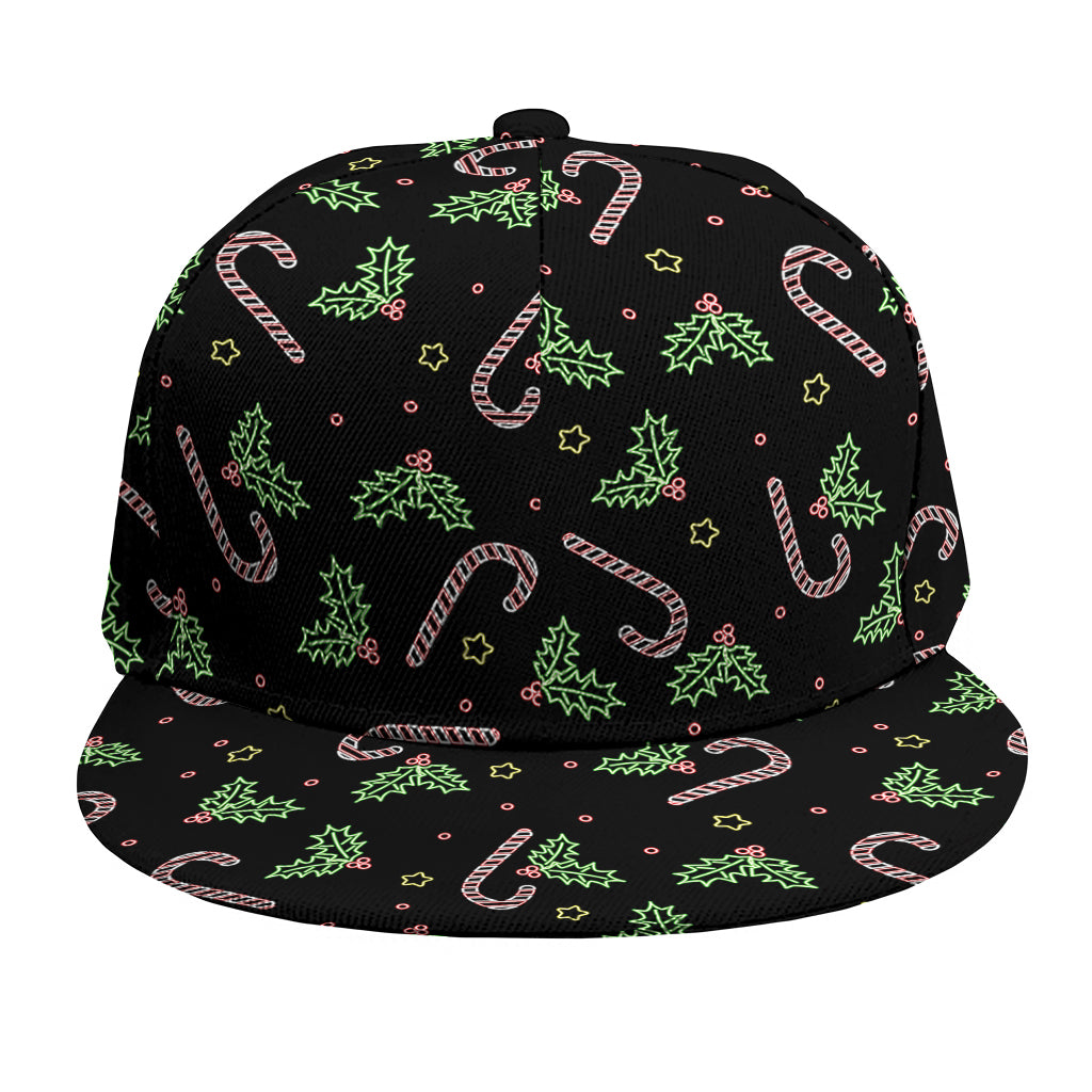 Lights Christmas Pattern Print Snapback Cap