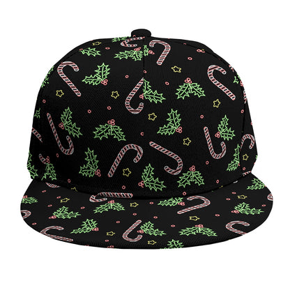 Lights Christmas Pattern Print Snapback Cap