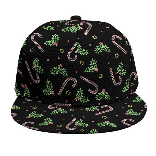 Lights Christmas Pattern Print Snapback Cap