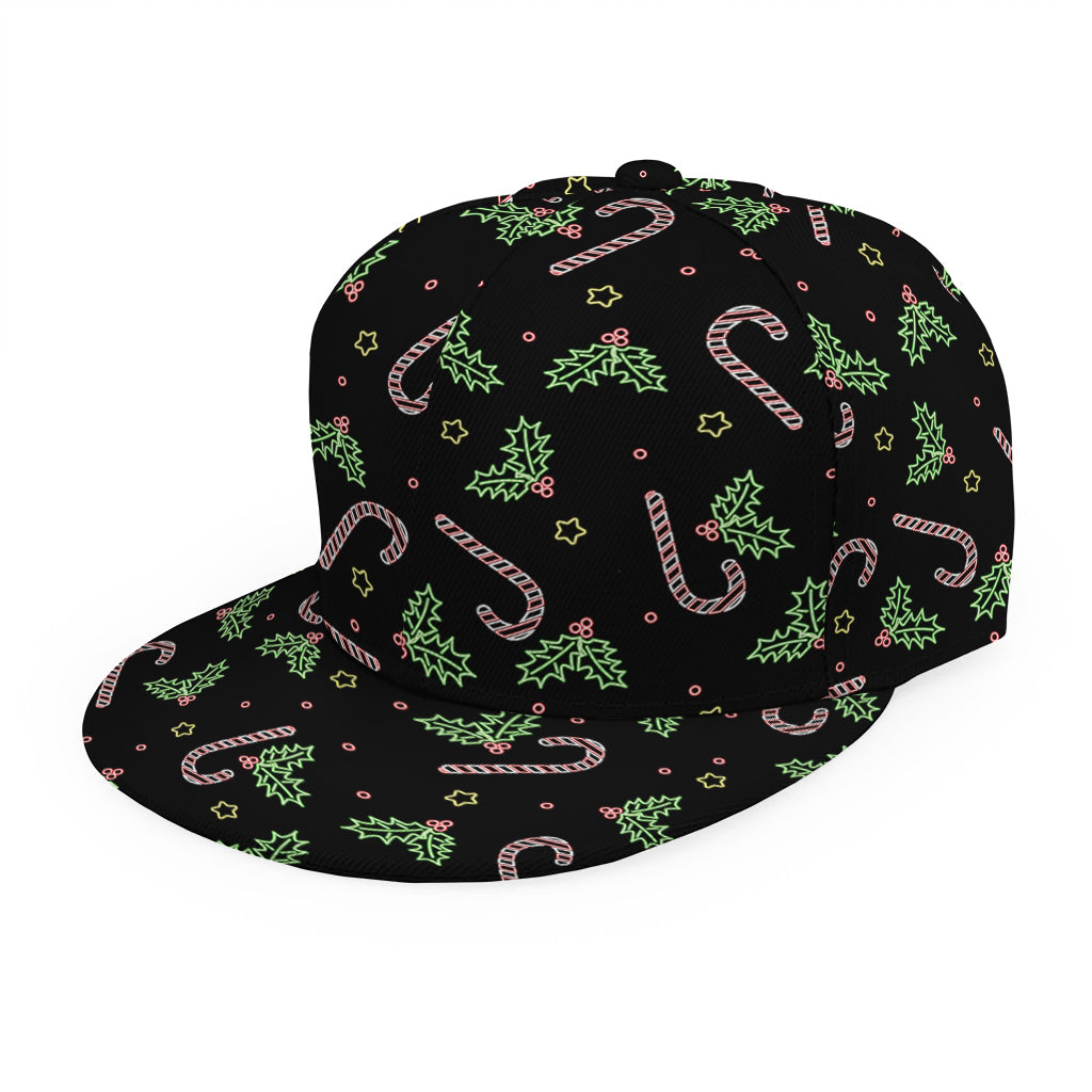 Lights Christmas Pattern Print Snapback Cap
