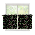 Lights Christmas Pattern Print Tier Curtains