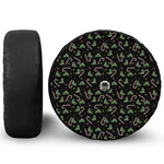 Lights Christmas Pattern Print Tire Cover With Camera Hole