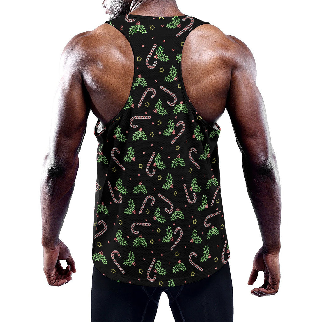 Lights Christmas Pattern Print Training Tank Top