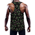 Lights Christmas Pattern Print Training Tank Top