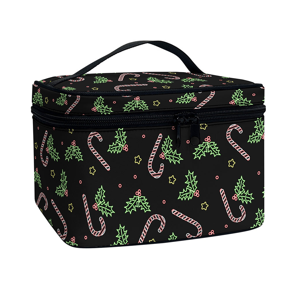 Lights Christmas Pattern Print Travel Makeup Bag