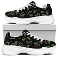 Lights Christmas Pattern Print White Chunky Shoes