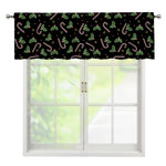 Lights Christmas Pattern Print Window Valance