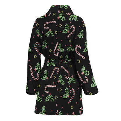 Lights Christmas Pattern Print Women's Bathrobe