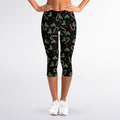 Lights Christmas Pattern Print Women's Capri Leggings