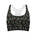 Lights Christmas Pattern Print Women's Sports Bra