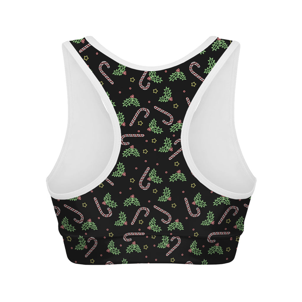 Lights Christmas Pattern Print Women's Sports Bra