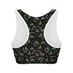 Lights Christmas Pattern Print Women's Sports Bra