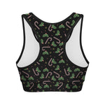 Lights Christmas Pattern Print Women's Sports Bra