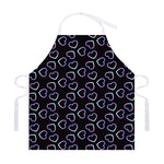 Lights Heart Pattern Print Adjustable Apron