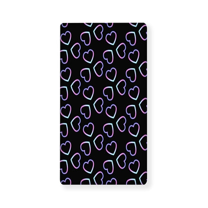 Lights Heart Pattern Print Baby Crib Sheet