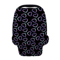 Lights Heart Pattern Print Baby Seat Cover