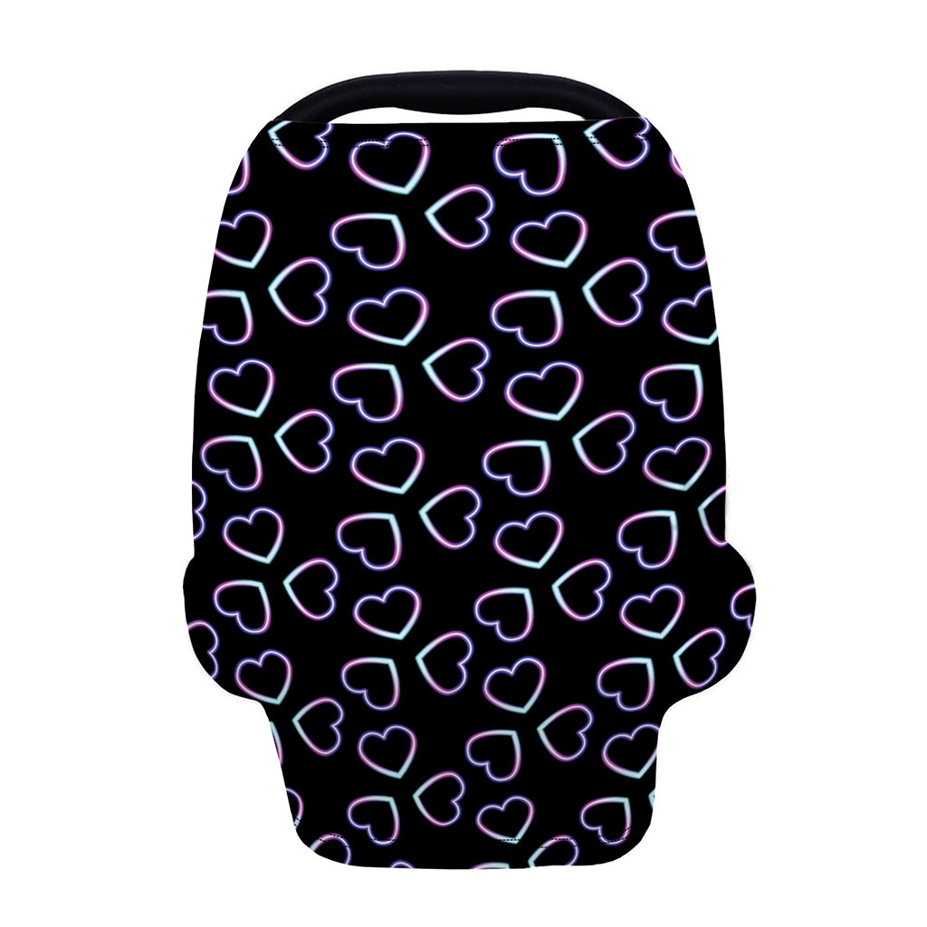 Lights Heart Pattern Print Baby Seat Cover