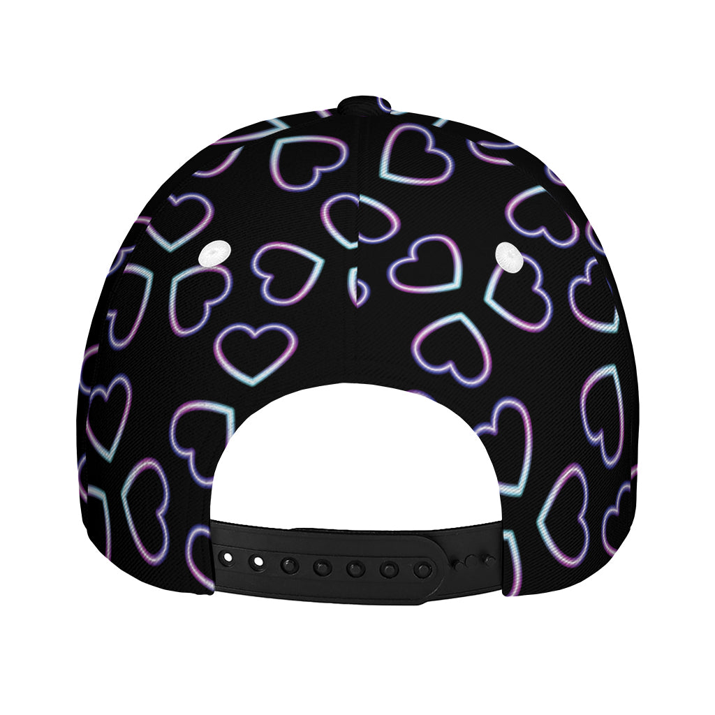 Lights Heart Pattern Print Baseball Cap