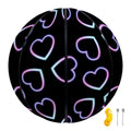 Lights Heart Pattern Print Basketball