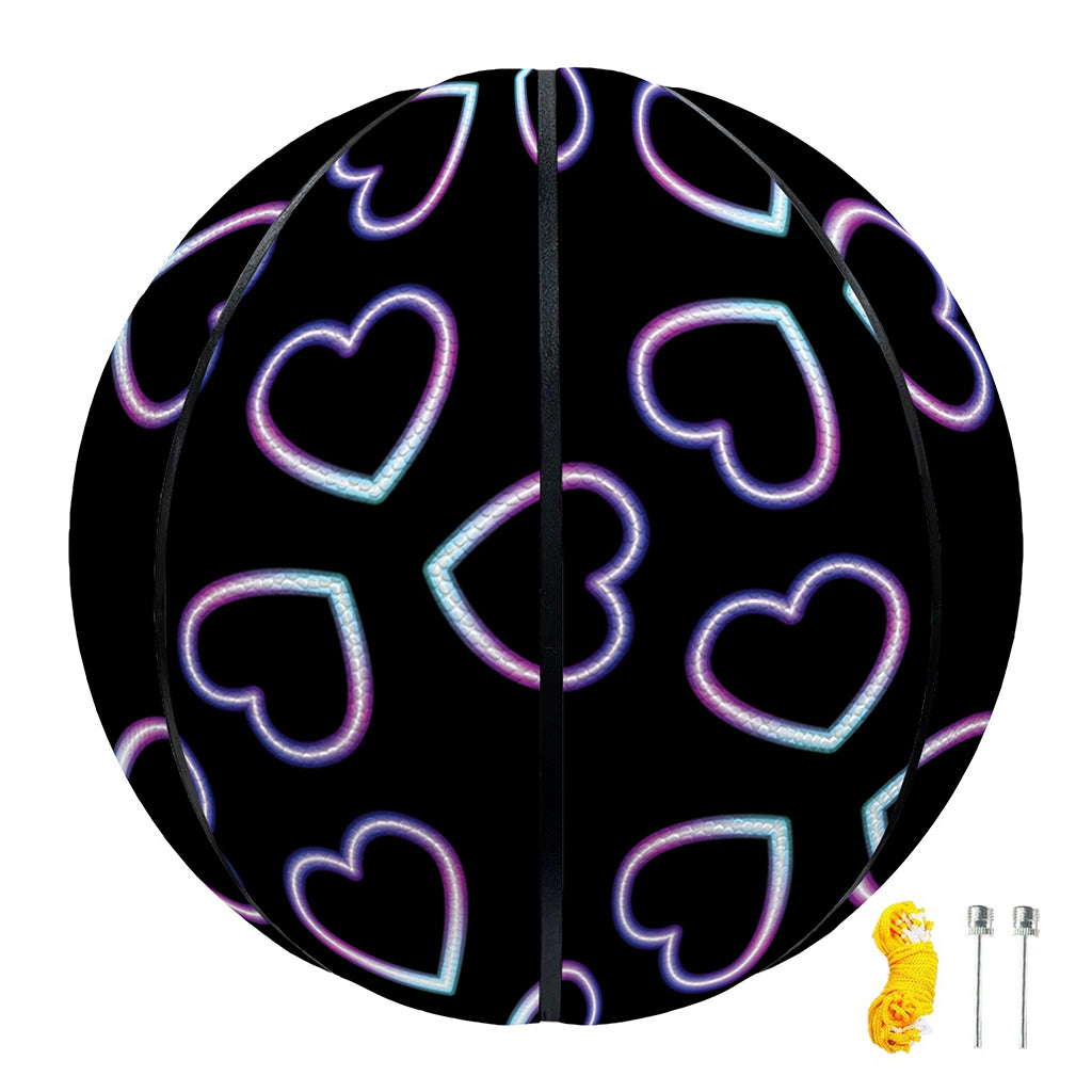 Lights Heart Pattern Print Basketball