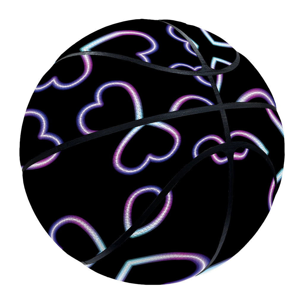 Lights Heart Pattern Print Basketball