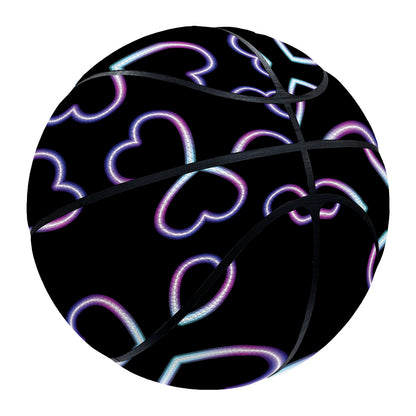 Lights Heart Pattern Print Basketball