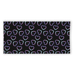 Lights Heart Pattern Print Beach Towel