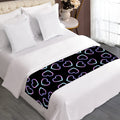 Lights Heart Pattern Print Bed Runner