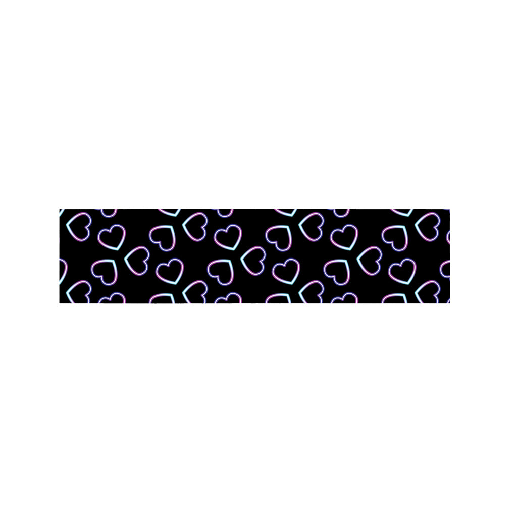 Lights Heart Pattern Print Bed Runner