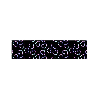 Lights Heart Pattern Print Bed Runner
