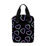 Lights Heart Pattern Print Bible Tote Bag