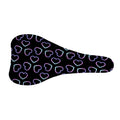 Lights Heart Pattern Print Bicycle Seat Cover