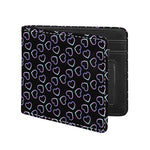 Lights Heart Pattern Print Bifold Wallet