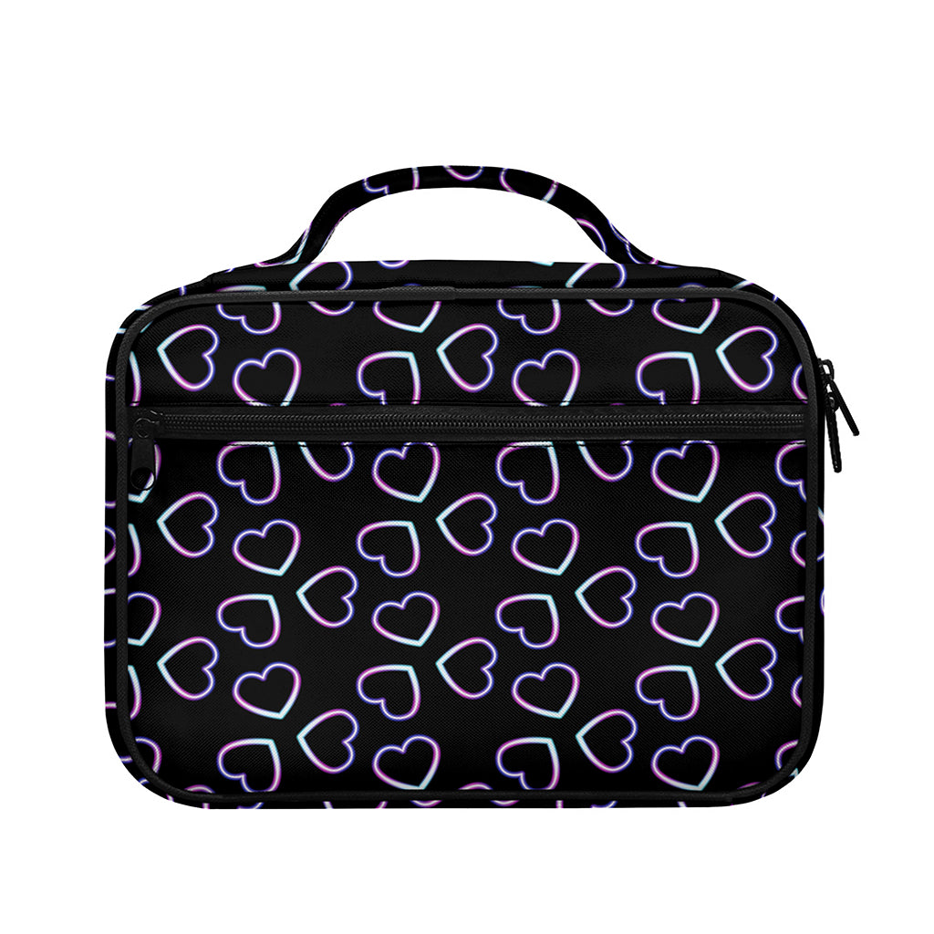 Lights Heart Pattern Print Briefcase Bible Bag