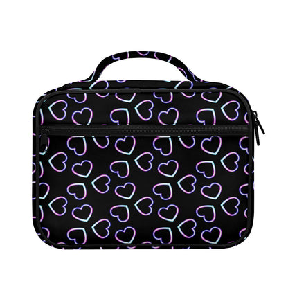 Lights Heart Pattern Print Briefcase Bible Bag