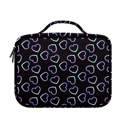 Lights Heart Pattern Print Briefcase Bible Bag
