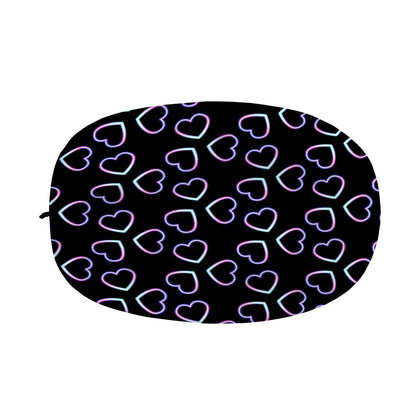 Lights Heart Pattern Print Car Side Mirror Covers