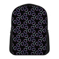 Lights Heart Pattern Print Casual Backpack